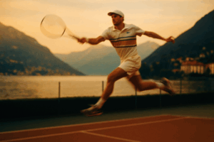 AI-foto tennisser - Sport met stijl AI-foto tennisser